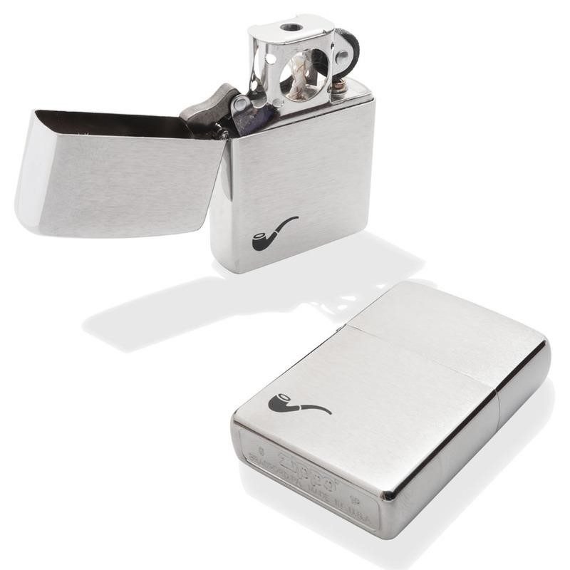 ZIPPO BRUSHED CHROME PIPE 200PL