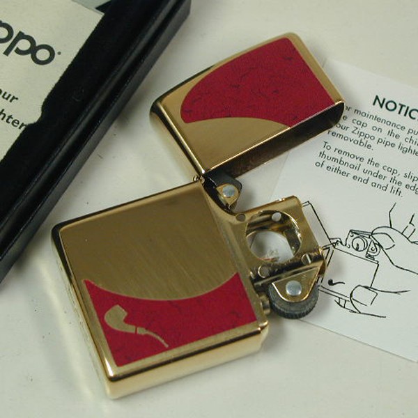 ZIPPO PIPE RED HIGH POLISH BRASS – BẬT LỬA HÚT TẨU ĐỒNG VÀNG