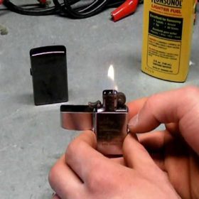 do xang dung cach cho zippo