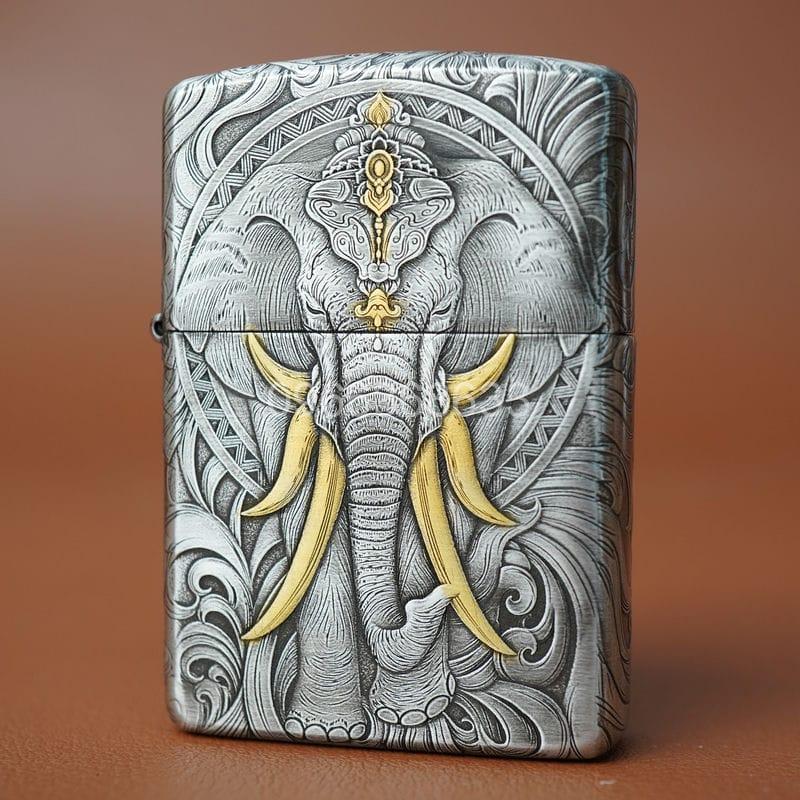 zippo-silver-plated-two-tone-six-tusk-elephant-od23 (1) zippo-silver-plated-two-tone-six-tusk-elephant-od23 (1)