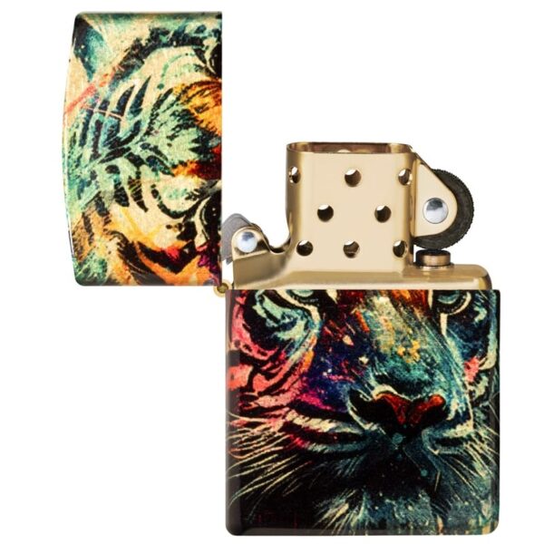 zippo-painted-tiger-540-tumbled-brass-46145 (2)