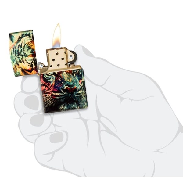 zippo-painted-tiger-540-tumbled-brass-46145 (5)
