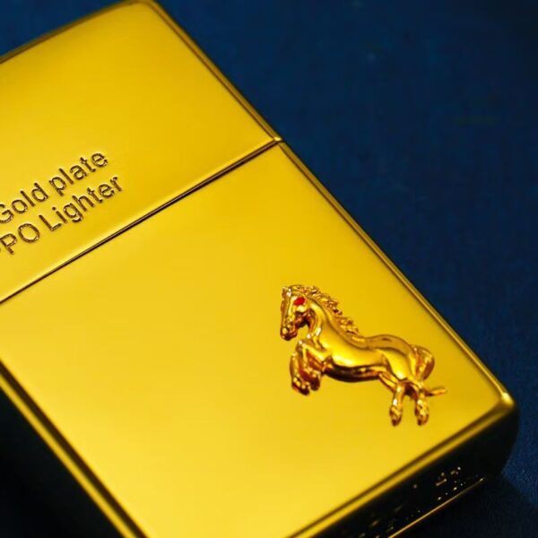 Zippo 18K Gold-plated Horse - 18KHorsE 2 Zippo 18K Gold-plated Horse - 18KHorsE 2