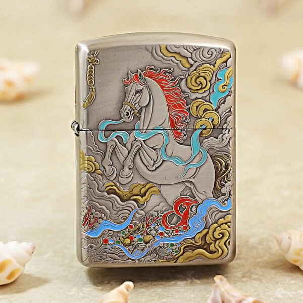 Zippo Armor Colorful Horse Zodiac Animal Series - OD53 Zippo Armor Colorful Horse Zodiac Animal Series - OD53