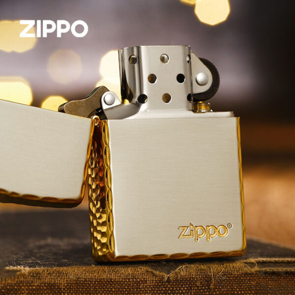Zippo Gold-plated Hammer Edge with Logo Zippo - OD52 3