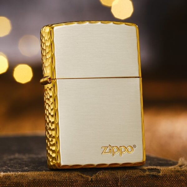 Zippo Gold-plated Hammer Edge with Logo Zippo - OD52
