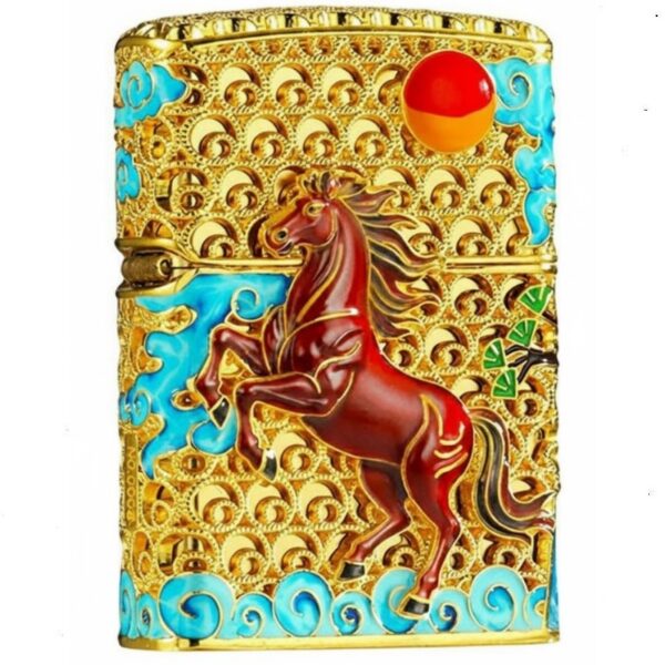 Zippo Gold-plated Horse Success Upon Arrival - OP11 1