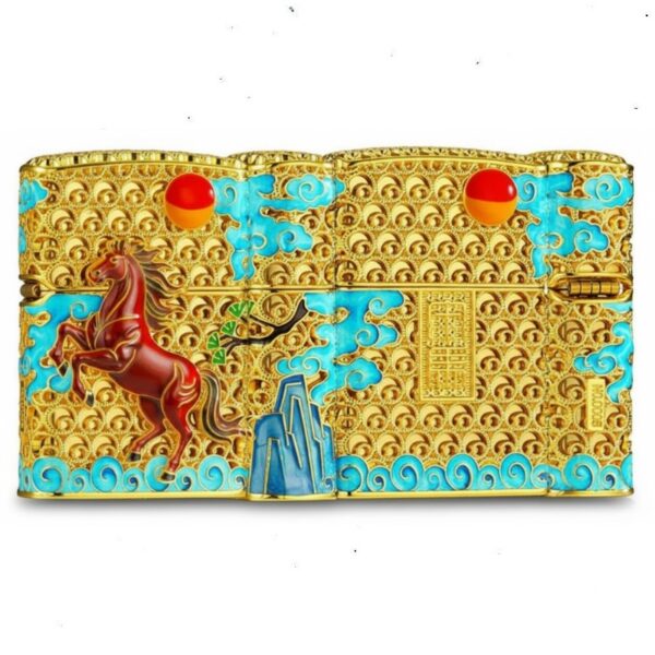 Zippo Gold-plated Horse Success Upon Arrival - OP11 2 Zippo Gold-plated Horse Success Upon Arrival - OP11 2