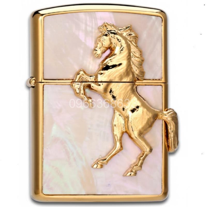 Zippo Golden Horse Champagne Seashells Winning Winny - ZA-5-3F Zippo Golden Horse Champagne Seashells Winning Winny - ZA-5-3F