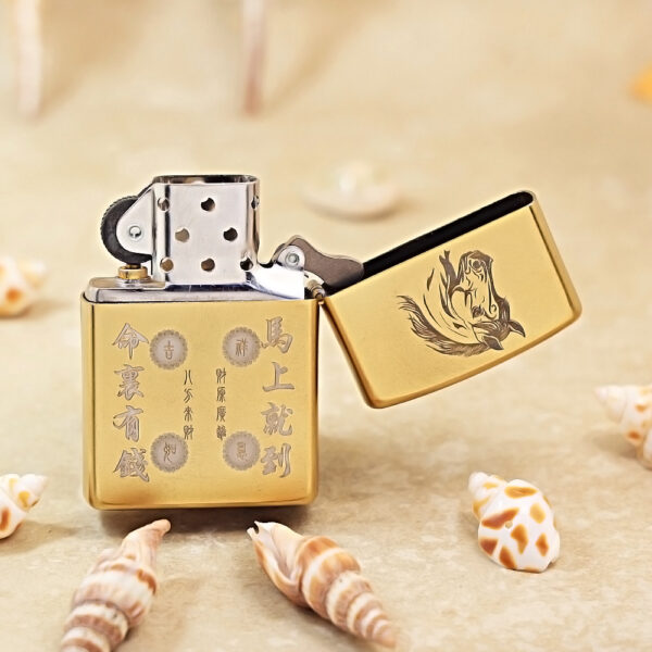 Zippo Two-Tone Horse Zodiac with Wealth - 205G-TT-HOR 3