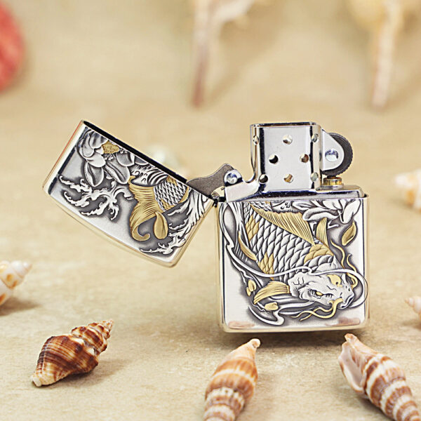 Zippo Two-Tone Koi Fish - OD48 2 Zippo Two-Tone Koi Fish - OD48 2