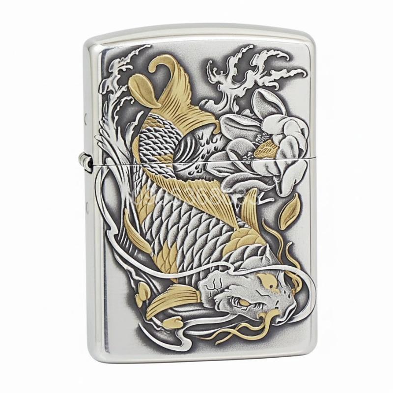 Zippo Two-Tone Koi Fish - OD48 4 Zippo Two-Tone Koi Fish - OD48 4