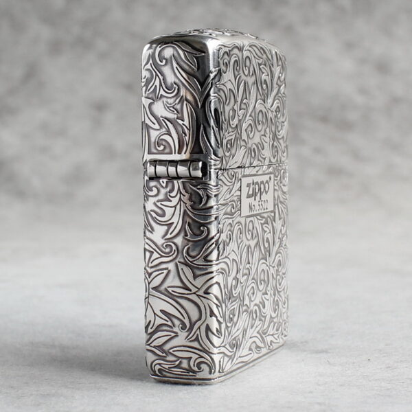Zippo Armor Sterling Silver Arabesque Floral Patterns - STCR17 4 Zippo Armor Sterling Silver Arabesque Floral Patterns - STCR17 4