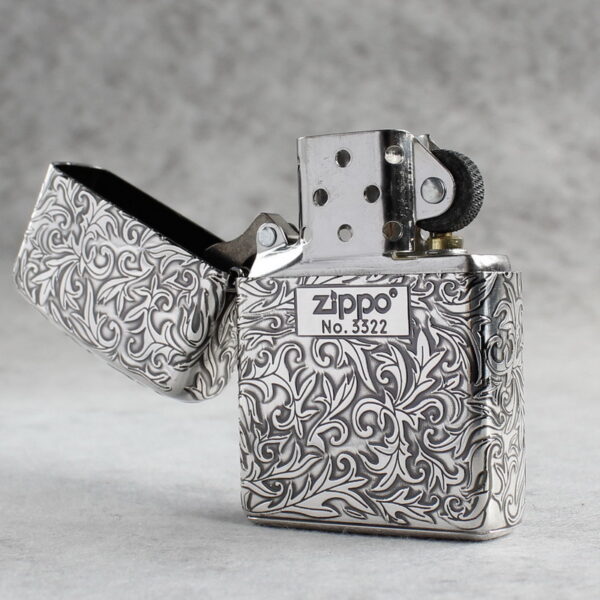 Zippo Armor Sterling Silver Arabesque Floral Patterns - STCR17 5