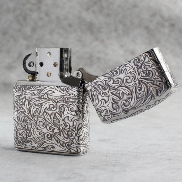 Zippo Armor Sterling Silver Arabesque Floral Patterns - STCR17 6
