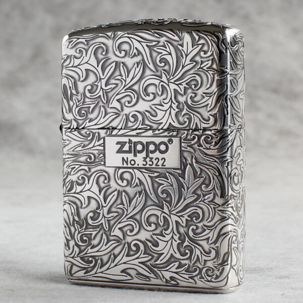 Zippo Armor Sterling Silver Arabesque Floral Patterns - STCR17