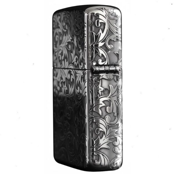 Zippo Armor Sterling Silver Floral Design - STCR05 2 Zippo Armor Sterling Silver Floral Design - STCR05 2