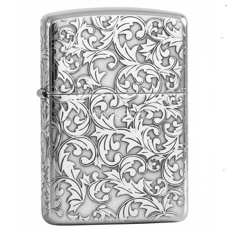 Zippo Armor Sterling Silver Floral Design - STCR05 Zippo Armor Sterling Silver Floral Design - STCR05