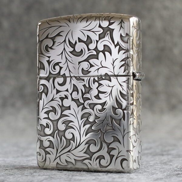 Zippo Armor Sterling Silver Floral Patterns - STCR03 1 Zippo Armor Sterling Silver Floral Patterns - STCR03 1
