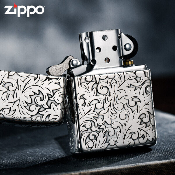 Zippo Armor Sterling Silver Floral Patterns - STCR03 10