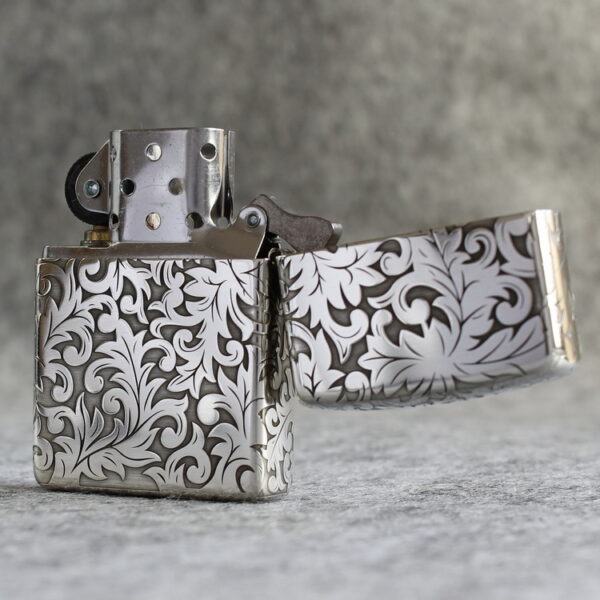 Zippo Armor Sterling Silver Floral Patterns - STCR03 7 Zippo Armor Sterling Silver Floral Patterns - STCR03 7