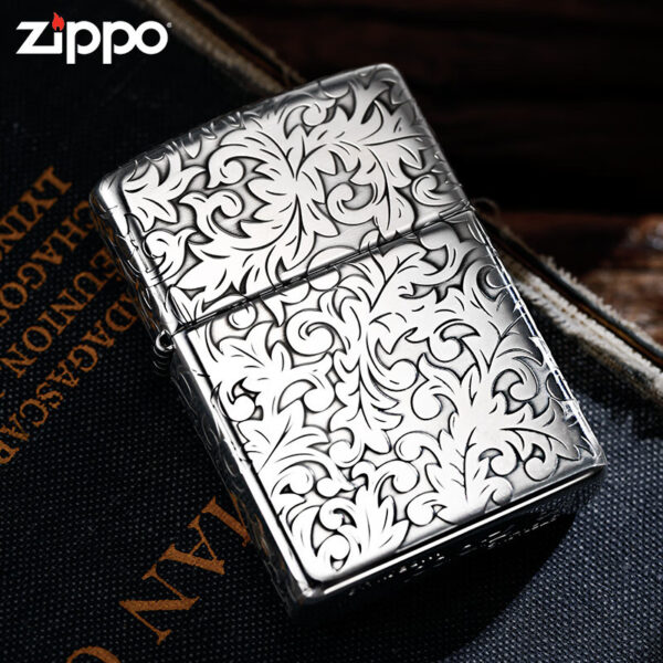 Zippo Armor Sterling Silver Floral Patterns - STCR03 9