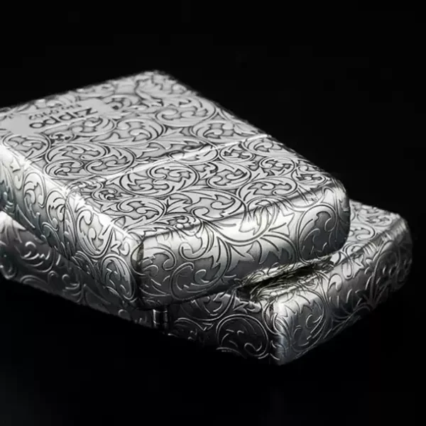Zippo Armor Sterling Silver Floral Patterns - STCR08 2