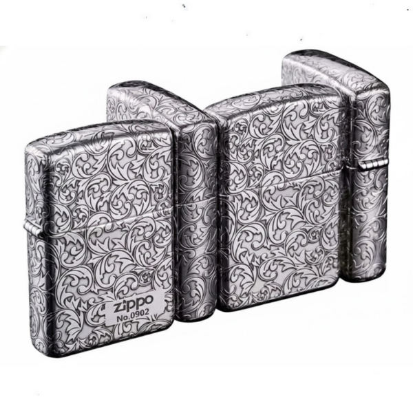 Zippo Armor Sterling Silver Floral Patterns - STCR08 3 Zippo Armor Sterling Silver Floral Patterns - STCR08 3