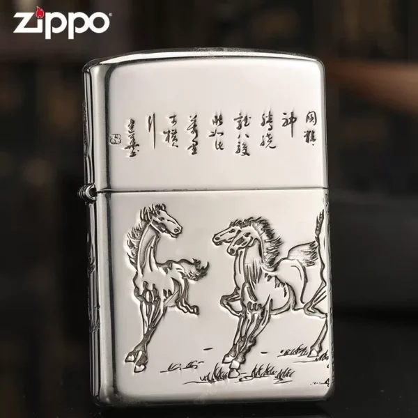 Zippo Armor Sterling Silver Horse Success Upon Arriva l- STCR02 4 Zippo Armor Sterling Silver Horse Success Upon Arriva l- STCR02 4