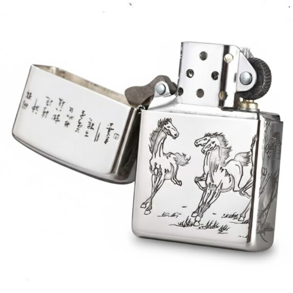 Zippo Armor Sterling Silver Horse Success Upon Arrival- STCR02 2