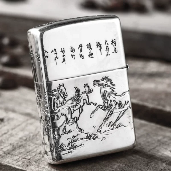Zippo Armor Sterling Silver Horse Success Upon Arrival- STCR02 4 Zippo Armor Sterling Silver Horse Success Upon Arrival- STCR02 4