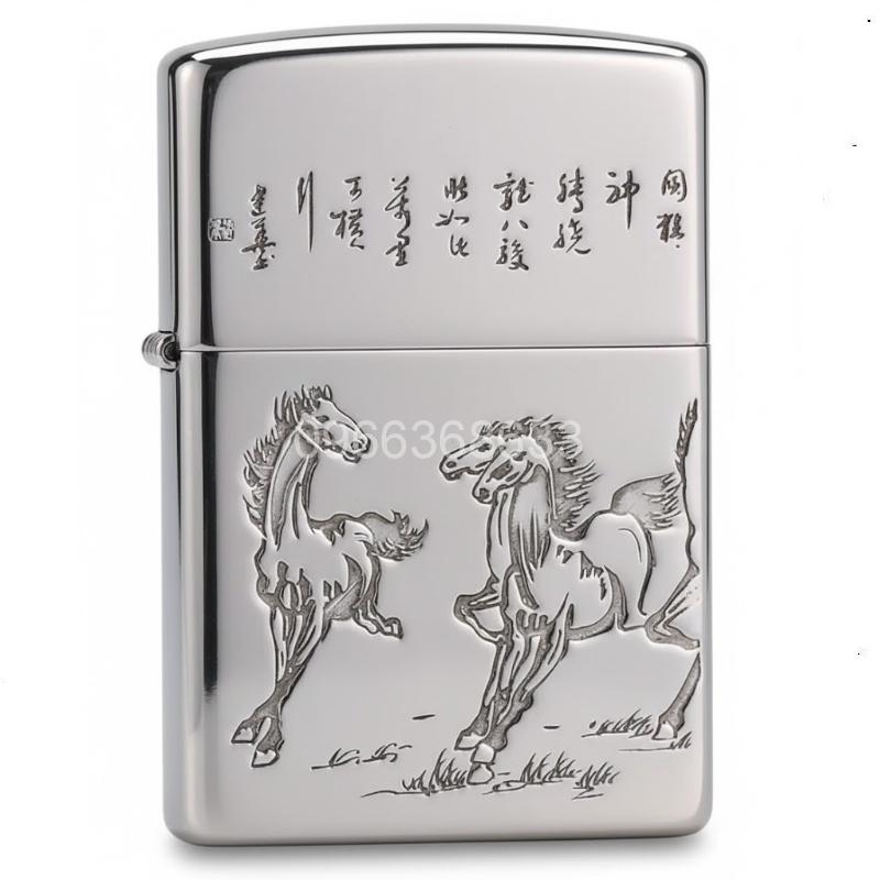 Zippo Armor Sterling Silver Horse Success Upon Arrival- STCR02 Zippo Armor Sterling Silver Horse Success Upon Arrival- STCR02