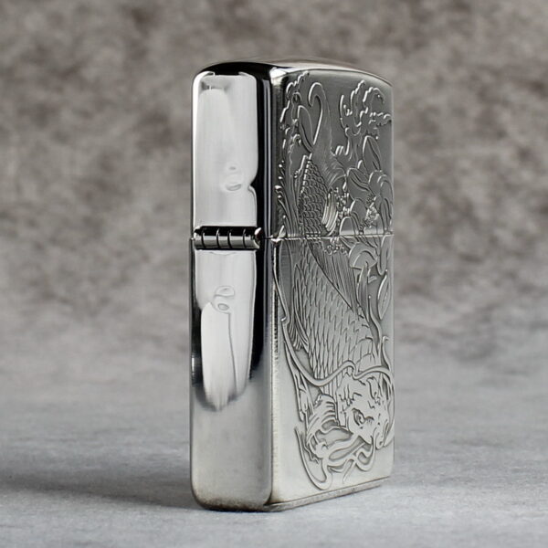 Zippo Armor Sterling Silver Koi Fish - STCR09 3 Zippo Armor Sterling Silver Koi Fish - STCR09 3