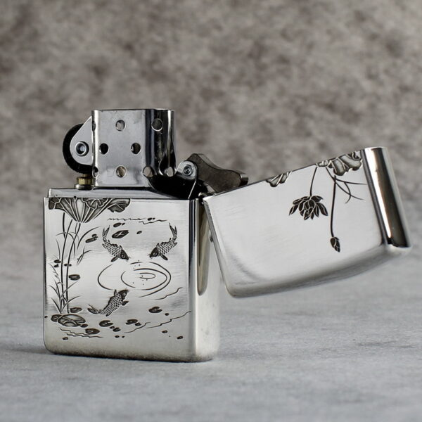 Zippo Armor Sterling Silver Koi Fish - STCR09 4
