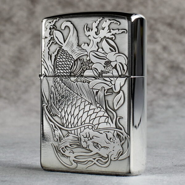 Zippo Armor Sterling Silver Koi Fish - STCR09