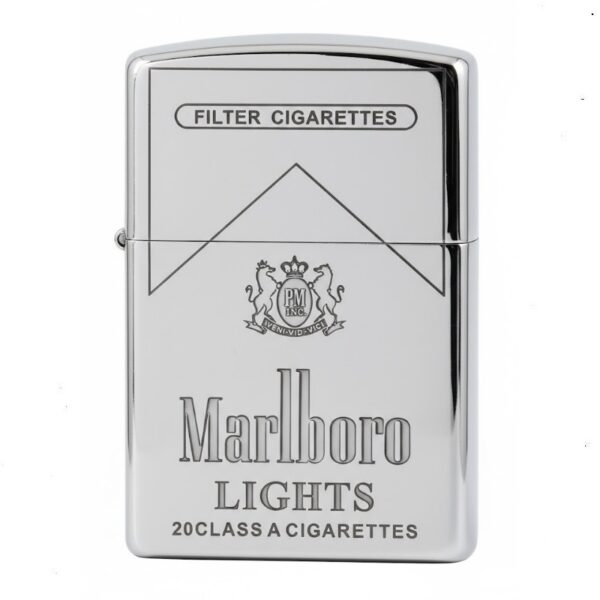Zippo Armor Sterling Silver Marlboro Patterns - STCR10 3 Zippo Armor Sterling Silver Marlboro Patterns - STCR10 3