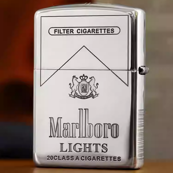 Zippo Armor Sterling Silver Marlboro Patterns - STCR10 4