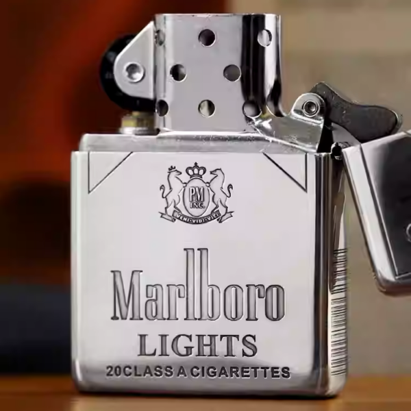 Zippo Armor Sterling Silver Marlboro Patterns - STCR10 5