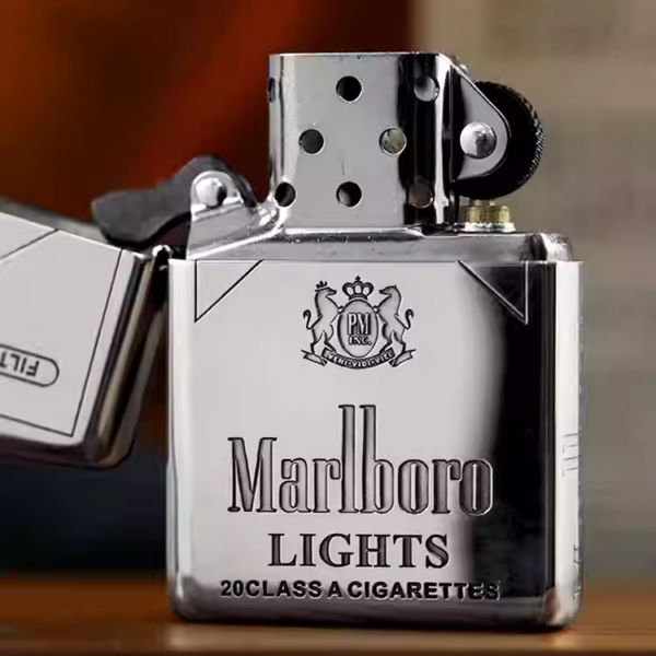 Zippo Armor Sterling Silver Marlboro Patterns - STCR10 ̀