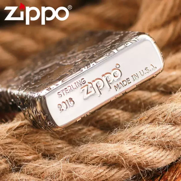 Zippo Armor Sterling Silver Peony Patterns - STCR13 5 Zippo Armor Sterling Silver Peony Patterns - STCR13 5