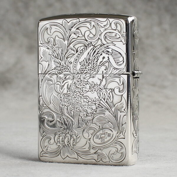 Zippo Armor Sterling Silver Pixiu Design - STCR14 2