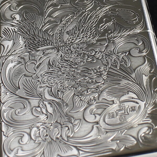 Zippo Armor Sterling Silver Pixiu Design - STCR14 9 Zippo Armor Sterling Silver Pixiu Design - STCR14 9