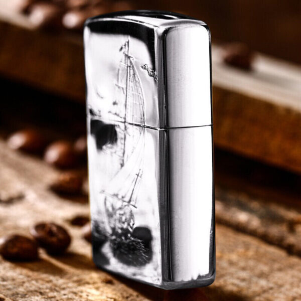 Zippo Armor Sterling Silver Plain Sailing - STCR11 2 Zippo Armor Sterling Silver Plain Sailing - STCR11 2