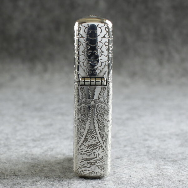 Zippo Armor Sterling Silver White Tara Bodhisattva on Lotus - STCR15 4 Zippo Armor Sterling Silver White Tara Bodhisattva on Lotus - STCR15 4
